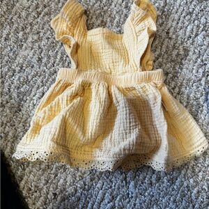 Yellow Ruffled Baby Dress